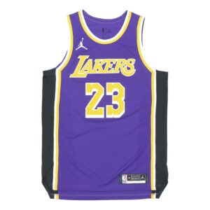 Air Jordan NBA Basketball Game Jersey AU Player Edition Los Angeles Lakers LeBron James No. 23 Purple CV8856-511 | ICNY SPORT