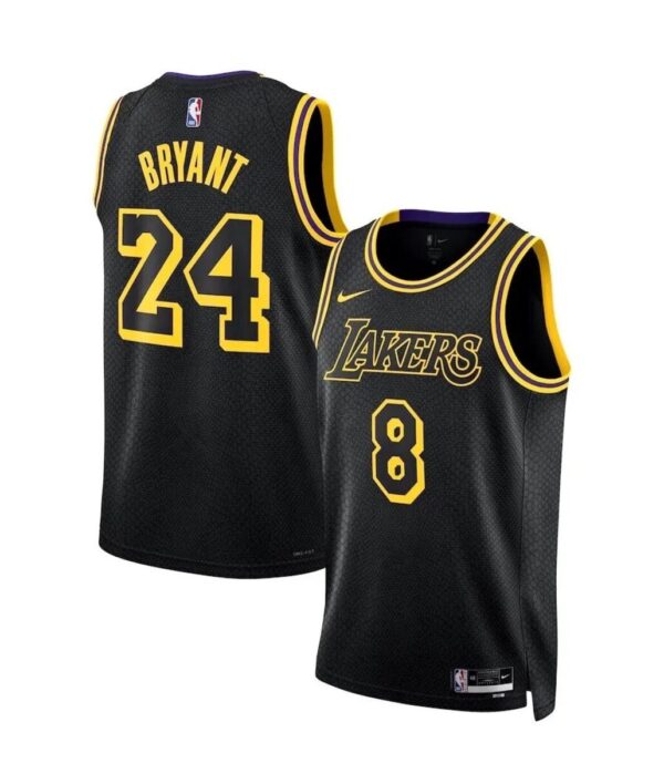 Men’s Kobe Bryant #8 Lakers Jersey – Black 8.24 Mamba Day Special Edition | Limited Tribute Basketball Jersey - Image 4