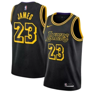 Men’s LeBron James #23 Lakers Jersey – 2020 Black Mamba City Edition | Kobe Tribute Basketball Jersey