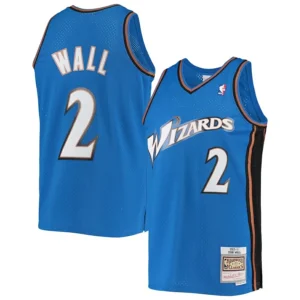 Men’s John Wall #2 Washington Wizards Jersey – 2010-11 Hardwood Classics Blue | NBA Throwback Basketball Jersey