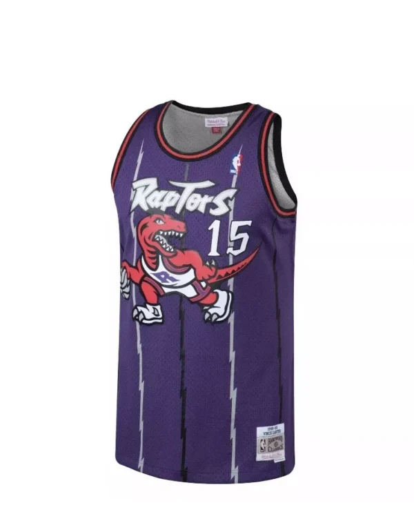 Vince Carter #15 – Toronto Raptors 1998–99 Hardwood Classics Swingman Jersey (Purple) - Image 3
