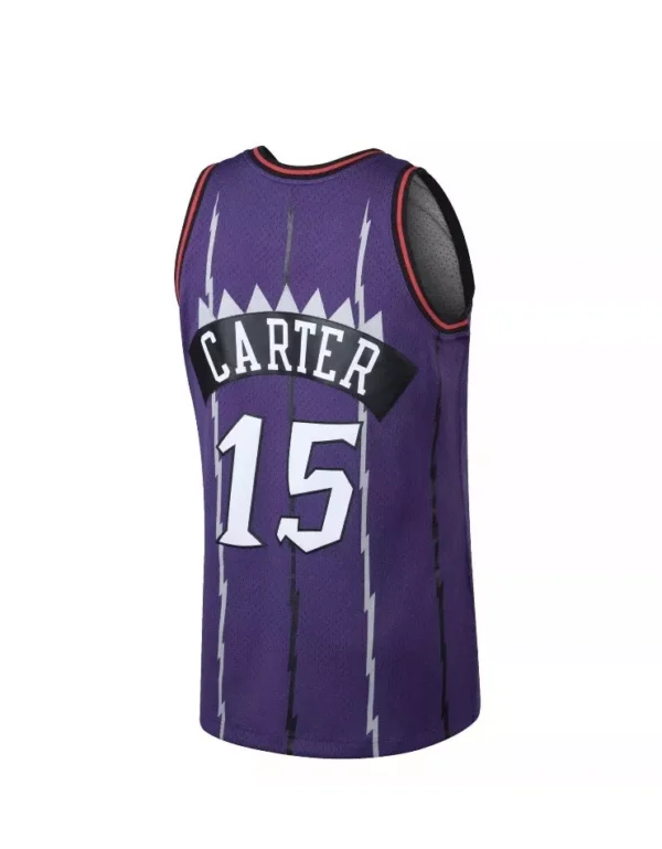 Vince Carter #15 – Toronto Raptors 1998–99 Hardwood Classics Swingman Jersey (Purple) - Image 4