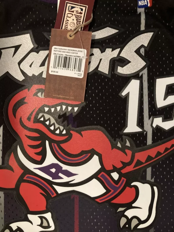 Vince Carter #15 – Toronto Raptors 1998–99 Hardwood Classics Swingman Jersey (Purple) - Image 5