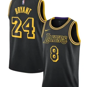Men’s Kobe Bryant #8 Lakers Jersey – Black 8.24 Mamba Day Special Edition | Tribute Basketball Jersey