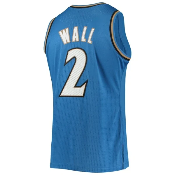 Men’s John Wall #2 Washington Wizards Jersey – 2010-11 Hardwood Classics | Mitchell & Ness Blue Throwback NBA Jersey - Image 4
