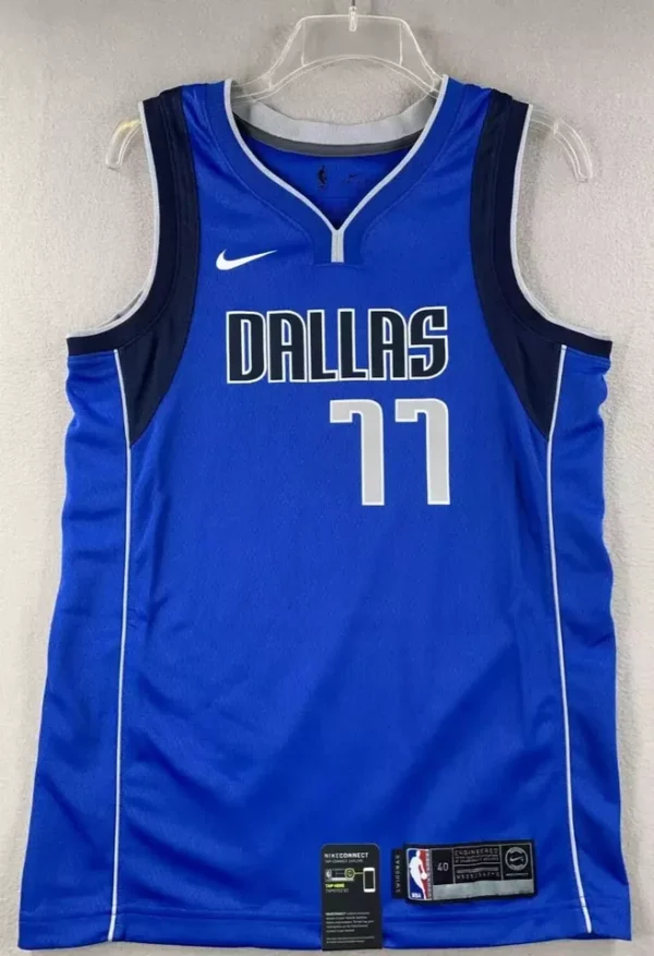 Men’s Luka Dončić #77 Dallas Mavericks Jersey – Nike Swingman Royal Blue | Official NBA Basketball Jersey - Image 5