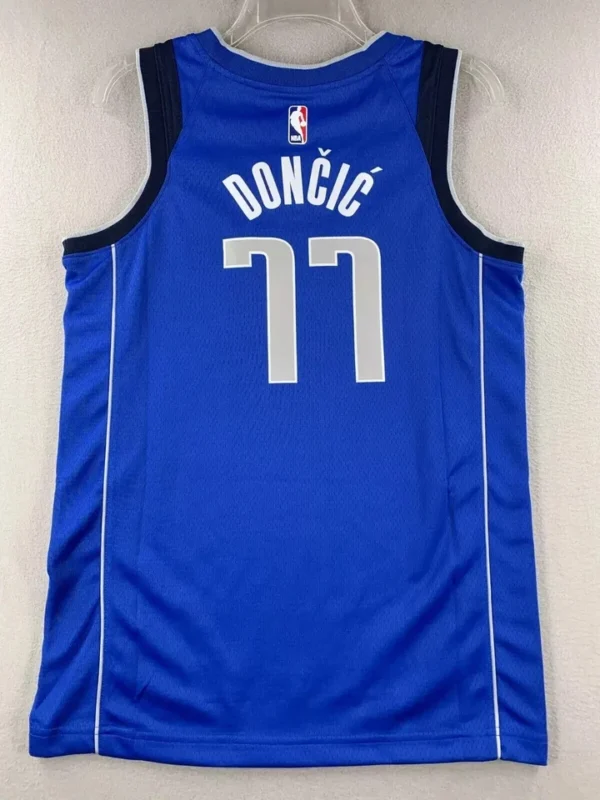 Men’s Luka Dončić #77 Dallas Mavericks Jersey – Nike Swingman Royal Blue | Official NBA Basketball Jersey - Image 4