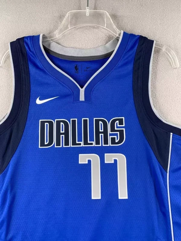 Men’s Luka Dončić #77 Dallas Mavericks Jersey – Nike Swingman Royal Blue | Official NBA Basketball Jersey - Image 3