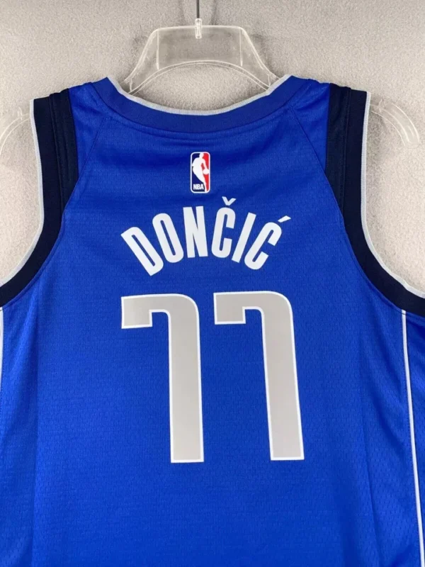 Men’s Luka Dončić #77 Dallas Mavericks Jersey – Nike Swingman Royal Blue | Official NBA Basketball Jersey - Image 2