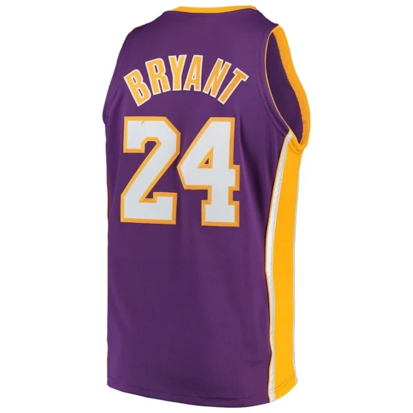 Youth Kobe Bryant #24 Lakers Jersey – Statement Edition Purple | Kids NBA Basketball Jersey - Image 2
