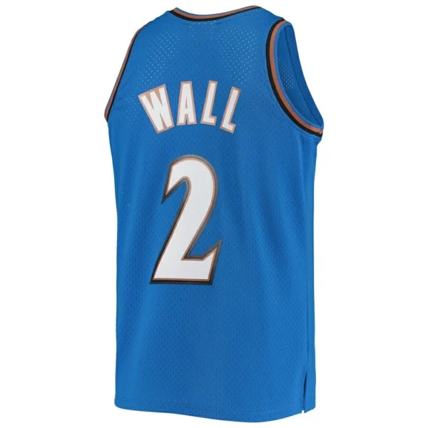 Men’s John Wall #2 Washington Wizards Jersey – 2010-11 Hardwood Classics Blue | NBA Throwback Basketball Jersey - Image 3