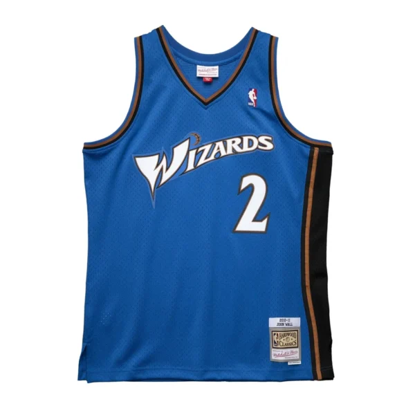 Men’s John Wall #2 Washington Wizards Jersey – 2010-11 Hardwood Classics Blue | NBA Throwback Basketball Jersey - Image 2