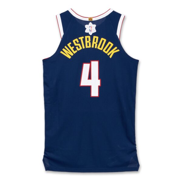 Men’s Russell Westbrook #4 Denver Nuggets Jersey – 2024 Icon Edition Navy | Stitched NBA Basketball Jersey - Image 4