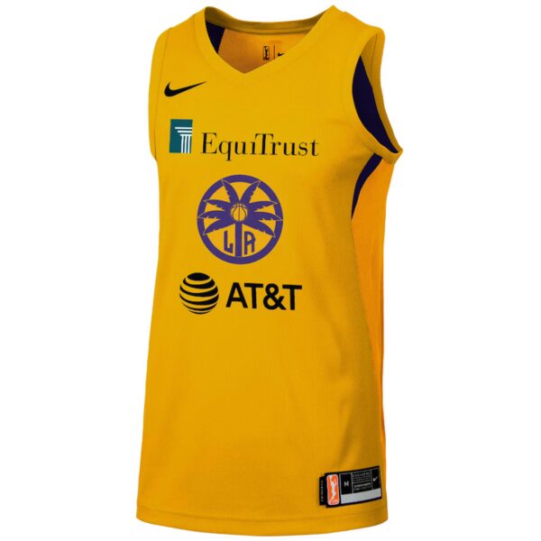 Los Angeles Sparks #3 Candace Parker – WNBA Icon Jersey (Gold) - Image 3